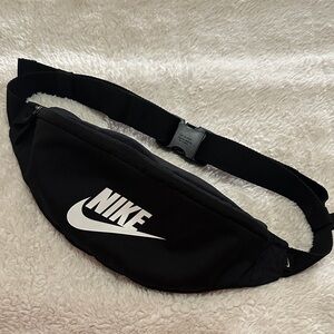 Nike Black Belt Bag with Classic White Logo